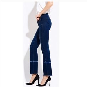 AYR The Aloe High Rise Frayed Straight Leg Jeans
